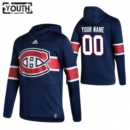 Kinder Eishockey Montreal Canadiens Custom 2020-21 Reverse Retro Pullover Hooded Sweatshirt